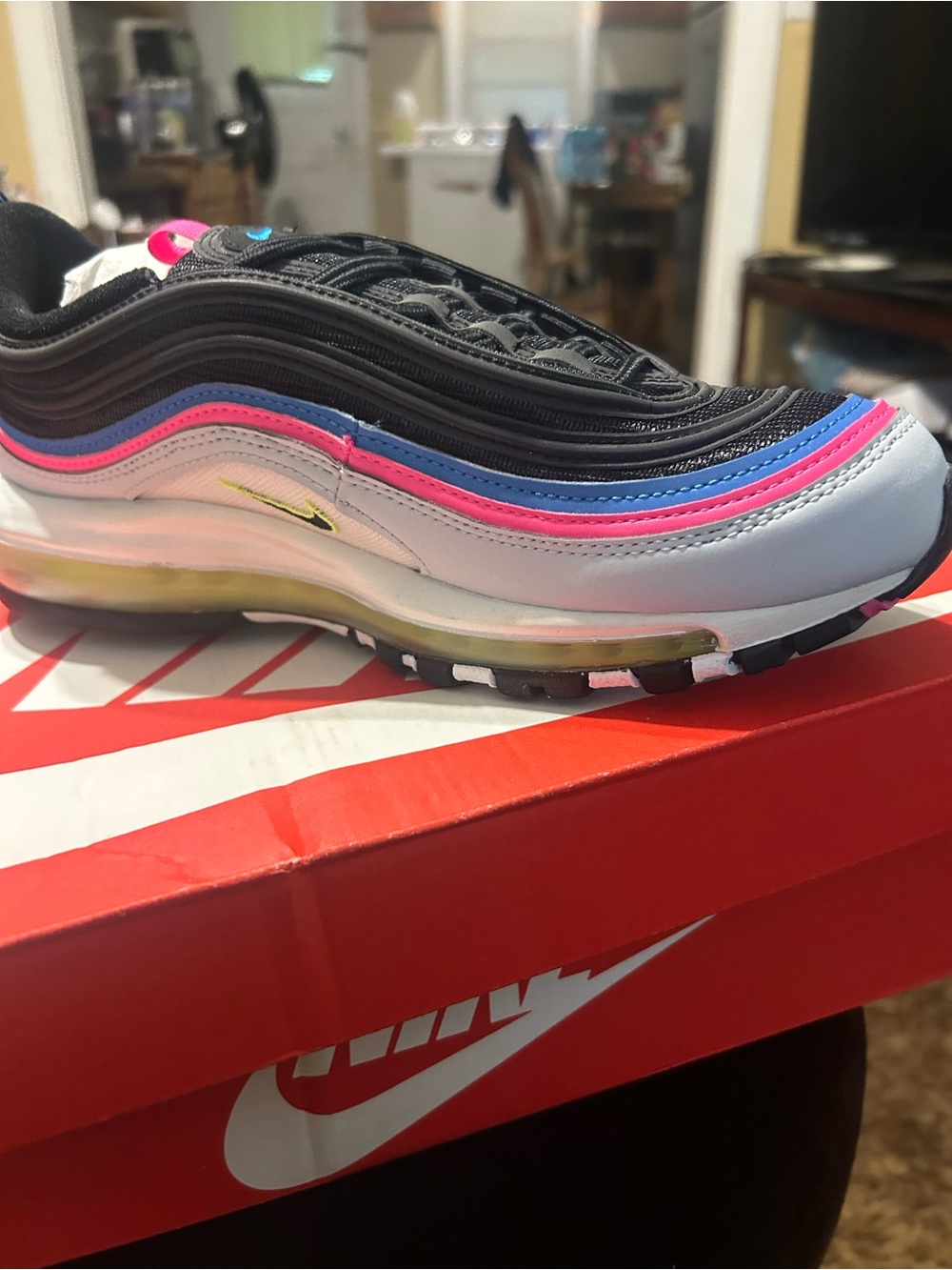 Nike Kids Air Max 97 - Black, Pink & Blue